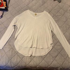 True Craft Long Sleeve White Sweater/Tee